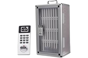 HE XIANG FIRM Handy-Schließfach Handy-Aufbewahrung Safe Schüler-Handy-Verwaltungsschrank Mit Zahlenschloss (Color : Silver, S : 36bits)