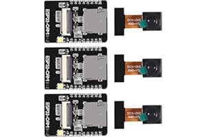 AOICRIE 3pcs ESP32-CAM Development Board, ESP32 CAM WiFi Bluetooth Module Development Board with OV2640 Camera Module for Arduino Raspberry Pi