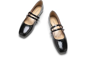 C.Paravano Ballerine Donna Punta Quadrata | Mary Jane Ballerine da Donna
