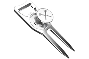 Blue Tees Golf - Divot - Werkzeug - Reparatur des Putting Green - Silber