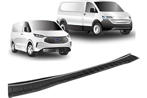 PRIMUS SEAT COVERS Fits: Ford Transit Custom Rear Bumper Protector | Black, Stop Damage For Ford Transit Custom 2024 Onwards Volkswagen Transporter T7 2025 Onwards