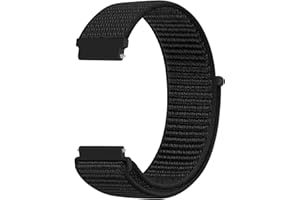KIBDSNG 20mm Watch Strap Compatible with Samsung Galaxy Watch 7/6/5/4/FE 40mm 44mm/Watch 6 43mm 47mm, Nylon Adjustable Sport Replacement Band for Women Men