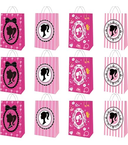 Amscan 999935 - Borse Regalo In Plastica Con Motivo Barbie | Per Feste E Bomboniere - 4
