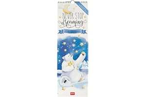 Legami - Calendario da Parete 2026, Aphorisms, Calendario da Muro Piccolo, 12 Mesi e Planner Annuale, in 6 Lingue, Spazio per Note, Segni Zodiacali, Festività Internazionali, 16 x 49 cm