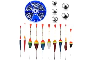 BbiuRer Posen Angeln Set, 10 Stück Schwimmer mit verschiedenen Größen, Ideal für Flüsse und Seen, Angelzubehör für Friedfisch und Forellen