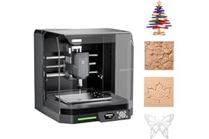 Genmitsu Cubiko Fresatrice CNC, calibrazione degli utensili premendo un pulsante, misurazione intelligente della scheda di altezza per fresatura di circuiti stampati, adatta per metalli morbidi, legno