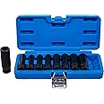 BGS 5204 | Impact Socket Set E-Type, deep | 12.5 mm (1/2") Drive | E10 - E24 | 9 pcs.