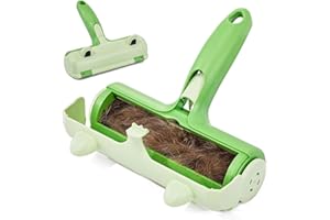 SpacEver Togli Animali Compatibile Peli Rullo Spazzola Capelli Gatto Cane Riutilizzabili Animali Domestici per Peli Rimozione Lint Rullo per Peli Cuccia Tappeti Vestiti Letti Divani Auto Autopulente