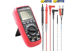 MAYILON MY8236C Multimetro Digitale Professionale, 6000 Conti Tester Elettricista,Multimetro Tester Digitale,Corrente/Resistenza/Tensione/Frequenza/Capacità/Temperatura Tester Digitale