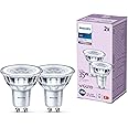 PHILIPS LED Classic Spot Light Bulb 2 Pack [Cool White 4000K - GU10] 35W, Non Dimmable for Home Indoor Lighting, Value Cool White