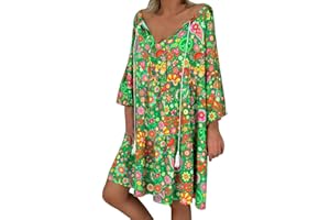 WILLBEST Women's 2024 Casual Loose Sundress Long Dresses Sleeveless Drawstring Maxi Dresses Summer Beach Dress