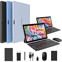 Tablet Android 14 Da 14 Pollici - 36GB RAM + 256GB ROM, Espandibile 1TB, 4G LTE, WiFi 5G, Batteria 11580mAh, 2K HD, Custodia E Stilo Incluse, Grigio