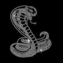 Strass Aufbügler Totenkopf Mit Krone - 29,7x21cm Für T-Shirts & Jacken