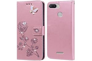 PKQTOP Funda para Xiaomi Redmi 6/Redmi 6A Carcasa,Ranuras Tarjetas,Soporte Plegable,Silicona TPU,Case Protectora Funda para Xiaomi Redmi 6(5.45")
