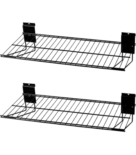 Dazzling Displays Wire Slatwall Hat Rack – Chrome Display For Up To 12 Baseball Caps