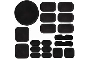 JIPEMTRA Airsoft Helmpolster 19PCS / Set Taktischer Helm Ersatzzubehör Weiche Eva Schaum Polsterung Einsatz Motorrad Polster Kits Fahrrad Fahrrad Matten für Kostüm Cosplay Fast Mich CSACH FMA