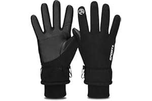 Yobenki Winter Gloves, Waterproof Ski Gloves -22℉ Coldproof Touchscreen Gloves 3M Thinsulate Thermal Gloves Anti Slip Warm Gloves for Men Women Snowboarding Cycling Running Hiking Outdoor Sports