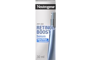 ‎NEUTROGENA Neutrogena Retinol Boost Serum 30 ml, hoch wirksames Anti Aging Gesichtsserum mit Retinol, Myrtenblatt-Extrakt und Hyaluronsäure, leichte Gesichtspflege für jünger aussehende Haut