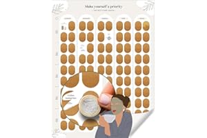 LEBENSKOMPASS Rubbelposter – 100 Self Care Ideen für mehr Wohlbefinden, innere Ruhe und Selbstliebe – Dein kreativer Begleiter für achtsame Me Time - Scratch Off Poster