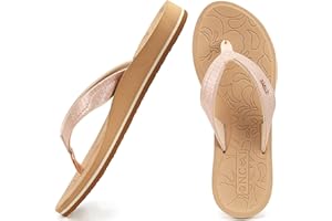 ONCAI Tongs Femmes,Yoga Mat Anti-dérapant Tongs mode Sandales Plage d'été Pantoufles avec soutien de la voûte plantaire Semelles Eva légères Taille 36-43 EU