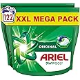 Ariel All-in-1 PODS®, Washing Liquid Laundry Detergent Capsules 122 Washes, Original, Outstanding Stain Removal In 1 Wash, Brrrilliant In Cold & Short