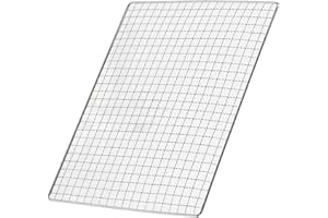 LUQEEG Mata z Drutu do Grillowania, Stal Nierdzewna BBQ Grill Net Grill Campfire Grate Grill Mata Siatkowa Grill Baking Net Non Stick Cooking Grate for Pit, dla Domu Pikniki Kemping