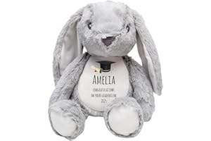 Ava Graceful Designs Personalised Graduation Bunny Rabbit Teddy | Graduate Soft Toy Gift