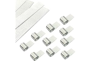 MESOAR 10 rotoli di piastrelle a mosaico da discoteca a sfera a specchio autoadesive in vero vetro quadrato, piastrelle fai da te, 5 mm x 5 mm, 4800 pezzi