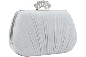 Gelory Womens Party Prom Clutch Bag Cross-Body Shoulder Bag for Wedding, Party, Evening