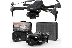 Toladrone TD12Pro Drohne mit 1080P HD Kamera, Bürstenlosem Motor, Optischer Flusspositionierung, Headless-Modus, APP-Steuerung, Faltbar Drohnen für Erwachsene