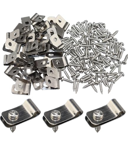 Lot De 10 Attaches Pour Grillage En Acier Inoxydable – Fixations Polyvalentes Pour Poteaux, étagères, Clôtures - 8