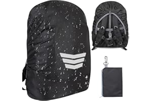Yesimola Housses de Sac à Dos Imperméable Réfléchissante 15 à 25 L, Housse de Sac à Dos Anti Pluie et Ultra Légère, Housse de Protection pour Camping, Randonnée, Voyage, Cyclisme