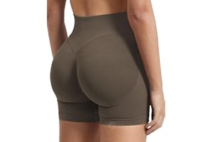ZAAYO Pantaloncini sportivi da donna, per allenamento e allenamento, da 4,5", senza cuciture, per motociclisti