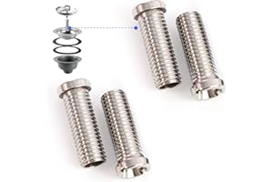 FOX·BUNNY Hohlschraube Spüle, 4 Stücke 35mm Hohlschraube für Siebkorbventile, Edelstahl-Abflusssiebschraube für Ventilabläufe mit 1.5" und 3.5", Ablaufventil Spüle, Ablauf Garnitur Zubehör