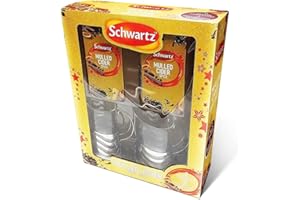 TILZ GEAR Mulled Cider Spices Gift Set With Glasses Schwartz Mulled Cider Spice Mix Containing Mulled Cider Sachets And Cups Non-alcohol Festive Winter Drinks Kit (MULLED CIDER)