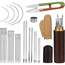 AIGUILLES COUDRE En Cuir Faciles Utiliser Parfaites Pour Les Projets De