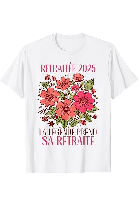Cadeau Départ Retraite Légende Sweat 'Retraitée 2025 La Légende Prend Sa Retraite' - Cadeau Humour Départ Retraite Vêtement Retraite Femme 2025 Humour