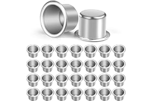 AOMIG Portacandele Inserto, 30 Pcs Candele Tazze in Alluminio Tealight Contenitori Vuoti, Mini Portacandele Tealight Tazze Alluminio per Fai da Te Candele, Arte, Campeggio e Feste