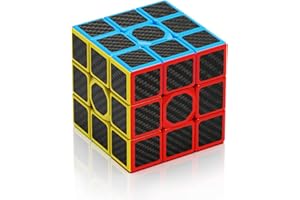 ROXENDA Cubo di Velocità 3X3, Puzzle Cube 3x3 Original Speed Cube (Fibra di Carbonio)