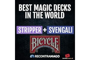 RecontraMago Magia Bicycle - Las Top Barajas Mágicas del Mundo Ahora en Cartas Bicycle - Trucos de Magia para niños y Adultos (Stripper + SVENGALI)