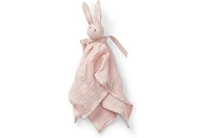 Elodie Details Copertina Doudou Neonato Blinkie – Mussola Cotone Organico Extra Morbido, Certificata Oeko-Tex – Coperta Coccole per Neonati – Regalo Nascita Bambino e Bambina – 0+ Mesi - Mae Pink