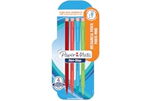 Paper Mate Non-Stop matita portamine | 0,7mm | HB n. 2 | colori fluo assortiti | confezione da 4