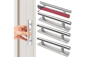 4 stycken självhäftande möbelhandtag, skåphandtag i rostfritt stål, dörrhandtag