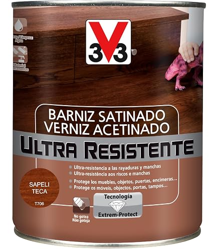 Vernis Synthétique Titanlux Satiné Acajou – 750 Ml, Pour Décoration Intérieure