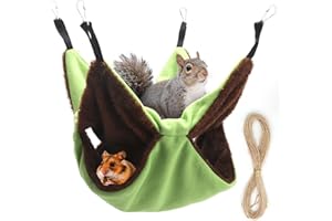 TMZELOA Giochi per Criceti, Gabbia Porcellino D'india, Amaca Piccola Gabbia per Animali Domestici Amaca per Piccoli Animali Amacas da Appendere Accessori Criceto per Cincillà Scoiattoli Hamaster