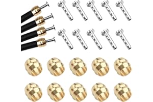 CJMUQHEHH Olive and Barb Insert 10 Set | Bicycle Brake Olive and Brass Insert Kit for Shimano Hydraulic Brake Set, BH90 Cycling Disc Brake Olive Insert, Compatible with Shimano & SRAM Disc Brake Olives