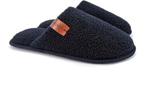 ofoot Pantofole da Uomo per Interni Memory Foam Teddy Wool-Like Fluffy Fuzzy Soft Accogliente Warm Winter Antiscivolo Camera da Letto Scarpe da casa