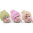 True Indian Baby Winter Warm and Soft Cap | New Born Baby Kid's Hat | Baby Cute Cap's for Winter | Woolen Cap for Kid's Boy's & Girl's Pack of-3