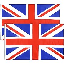 FLAGBURG Bandiera Regno Unito Union Jack 150x90 Cm - Nylon Resistente UV, Cuciture Rinforzate, Occhielli Ottone - Per Esterno/Interno