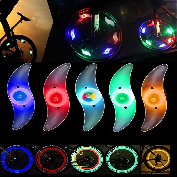 96 Décorations Réfléchissantes Pour Rayons De Vélo - Étoiles Et Perles Colorées, Sécurité Nuit